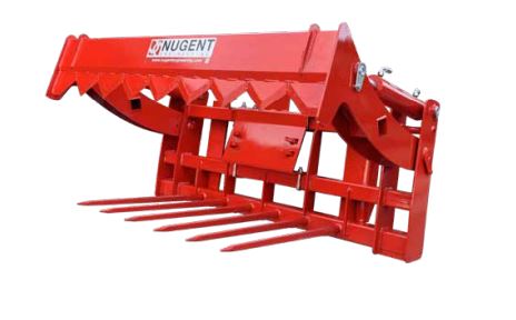 NUGENT BALE SHEAR WITH WRAP CATCHER WITH JCB Q FIT BRACKETS