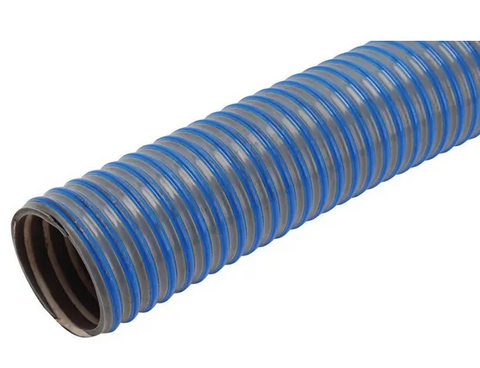 PVC Suction hose blue/grey 2"