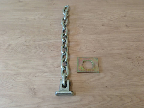 Flail Chain With Head And Plate (13 Links) 1/2"