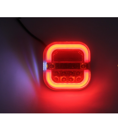 Square LED Neon Tail lamp  12/24V (LEFT HAND & RIGHT HAND LIGHT)