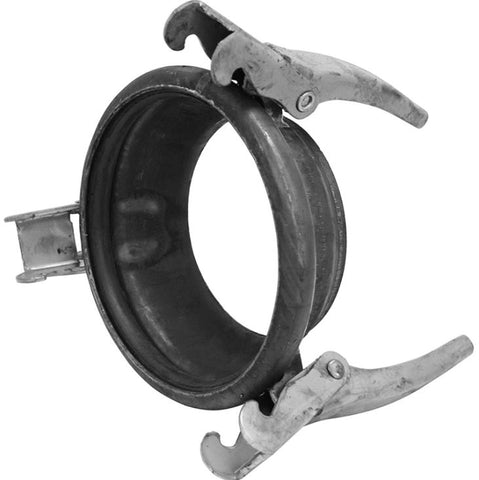 ITALIAN 6" FEMALE WELD-ON COUPLING - 3 CLAMPS