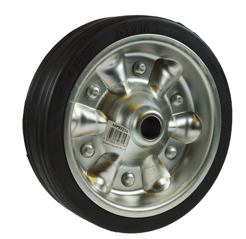 Solid Rubber Jockey Wheel, Replacement Wheel 200 x 55mm (suits 48mm HD maypole jockey wheel)