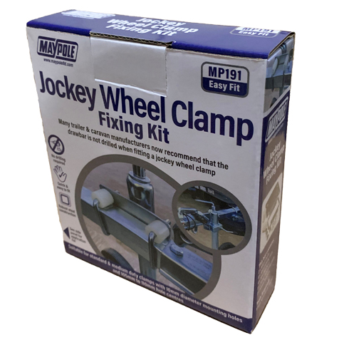 Jockey Wheel Clamp Fixing Kit To Suit 50&60mm Drawbars (No Drilling Required)