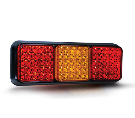 10-30V LED Triple Modular Lamp with Fog - Ifor Williams Replacement