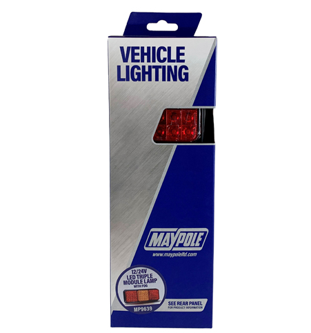 10-30V LED Triple Modular Lamp with Fog - Ifor Williams Replacement