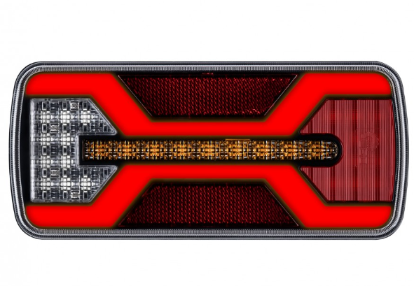 LED Rear Tail Light X-SPIDER 1 - L2425 (position, stop, reflector, turn signal, reversing light)