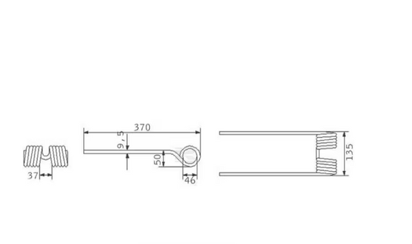 CLAAS VOLTO TEDDER TINE 9568151 (BOX OF 10)