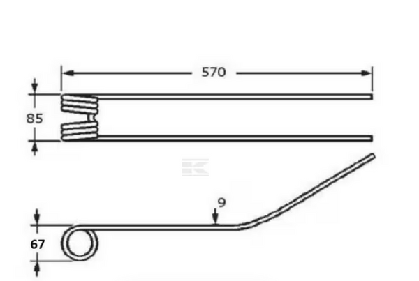 TINE CLAAS 9554830 - LINER TWIN ROTOR (BOX OF 10)