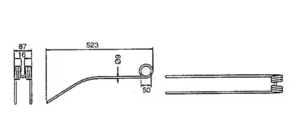 TINE CLAAS 9536290 - LINER SINGLE ROTOR (Box of 10)