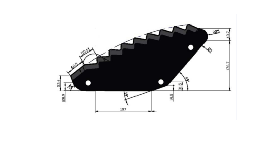 Feeder Knife to suit Redrock/Trioliet ( LARGE )