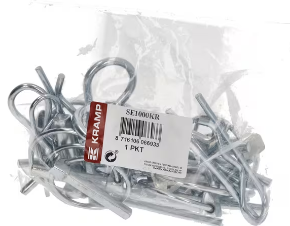 Linch pins and R-clips set small Kramp