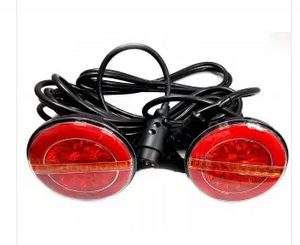 PRE WIRED BOLT ON  LED HAMBURGER TRAILER TAIL LIGHTS WITH 7.5M CABLE