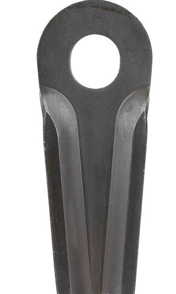 Mower blade LH/RH 128x50 mm;35x4mm oval bore 23.0x20.5mm Suitable for Taarup