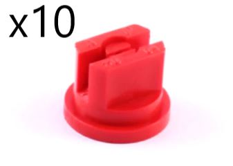 Red Flat Fan Nozzle 110 - 04 (Pack Of 10)