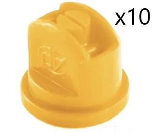Universal Flat Fan Nozzle 120 02 Yellow (Pack Of 10)