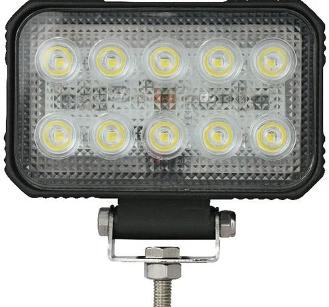 Work light LED, 15W, 1900lm, rectangular, 10/30V, 150x37x100mm, Flood, 10 LED's