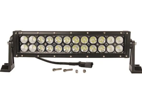 Work light bar LED, 72W, 6120lm, rectangular, 12/24V, white, 351.6x79.5mm Deutsch plug, Combo, Curved, 24 LED's, Kramp