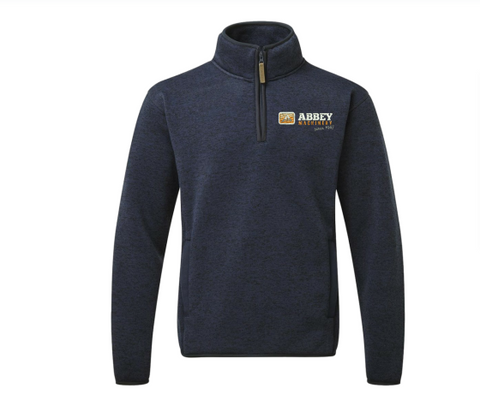 Abbey Machinery Navy Fleece pullover size Small