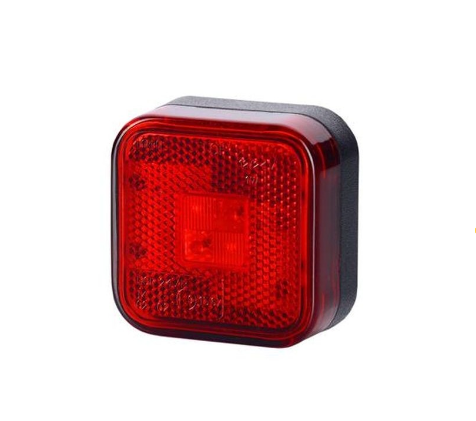 Large Square Red Rear LED Marker Light