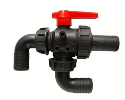 3-way on-pipe ball valve ( 32mm )
