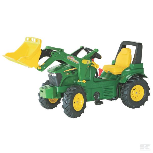 JD 7930 with front loader, gearing, brake and air wheels Ride On Tractor