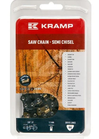 Saw chain 3/8" 1.1mm 44 DL semi chisel Kramp Hobby gasoline chainsaws / Electrical chainsaws