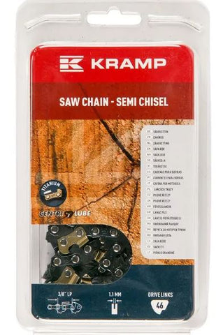Saw chain 3/8" 1.1mm 46 DL semi chisel Kramp Hobby gasoline chainsaws / Electrical chainsaws