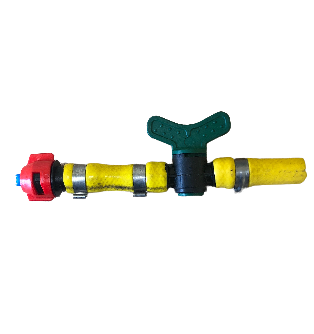 Nozzle with ON/OFF Tap For spraying Ditches /Hedges  1/2" Hose