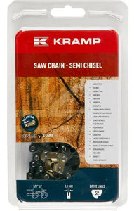 Saw chain 3/8" 1.1mm 52 DL semi chisel Kramp