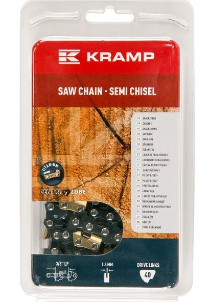 Saw chain 3/8" 1.3mm 40 DL semi chisel Kramp Hobby gasoline chainsaws / Electrical chainsaws