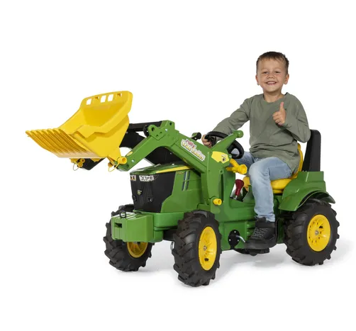 JD 7310R with front loader and pneumatic tyres
