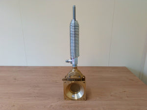 4" Heavy Duty MZ Brass Gate Valve With Ram And Spring