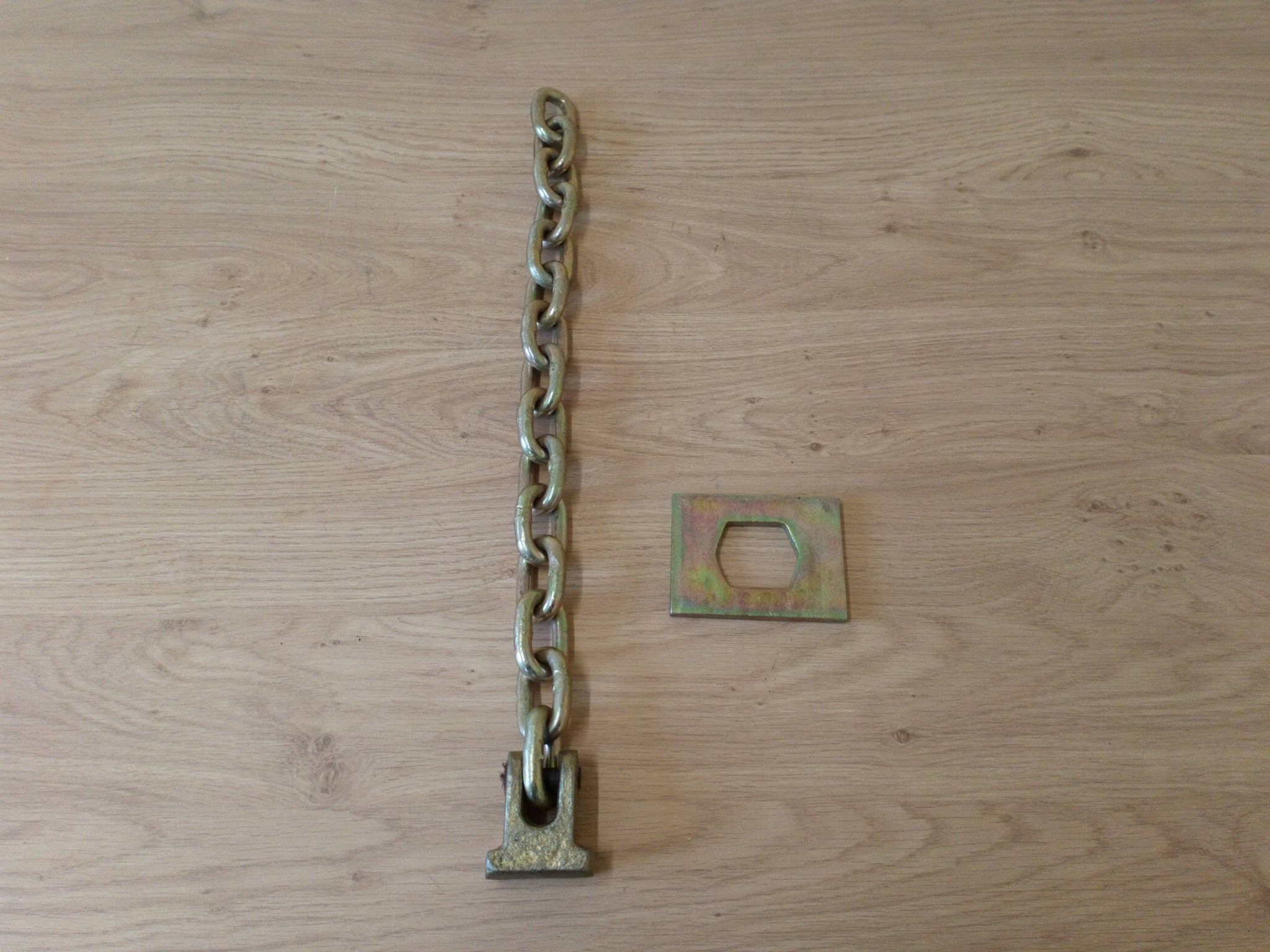Flail Chain With Head And Plate (15 Links) 1/2"
