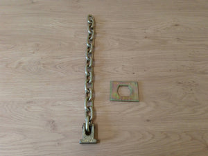 Flail Chain With Head And Plate (15 Links) 1/2"