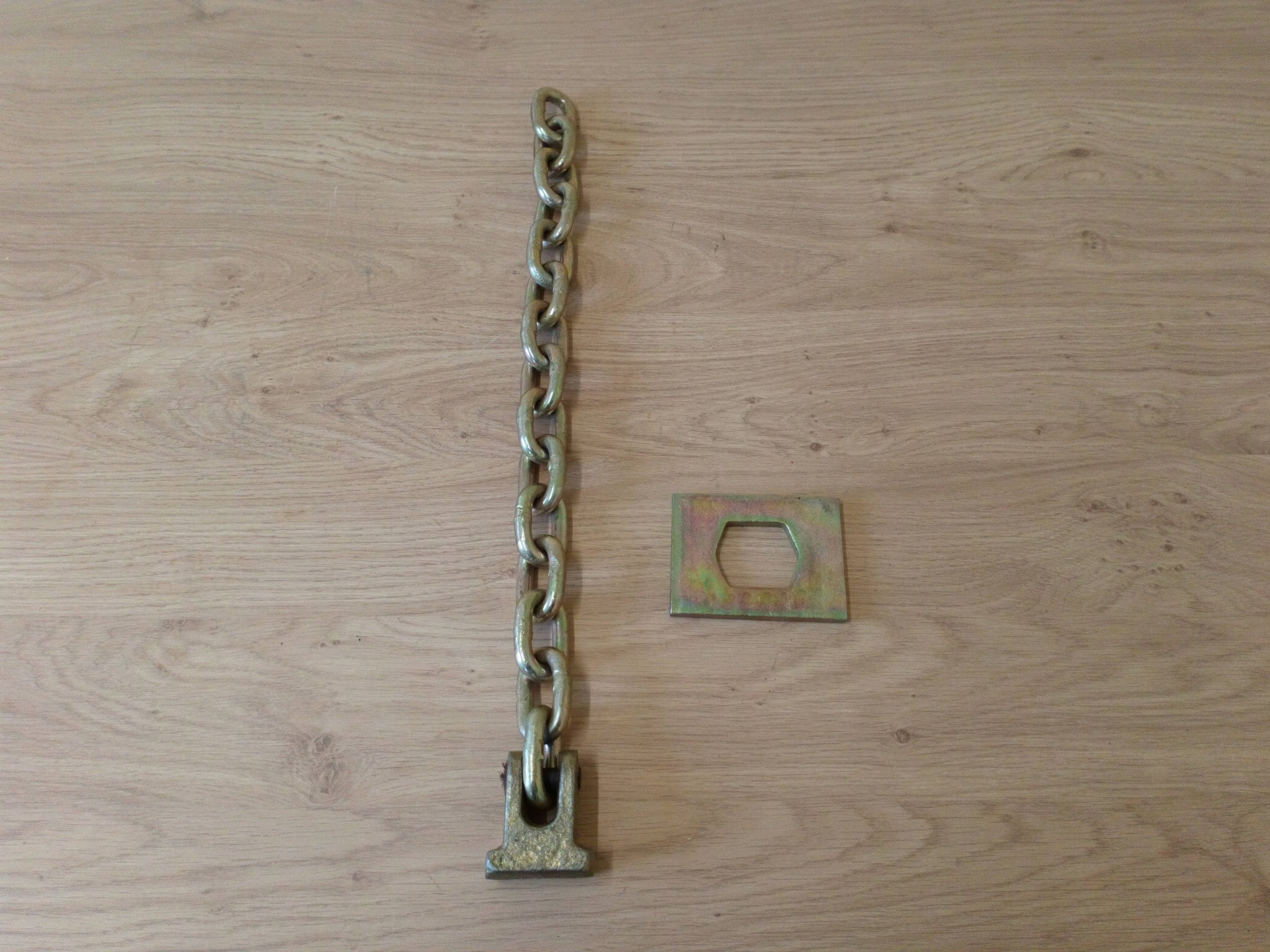 Flail Chain With Head And Plate (15 Links) 3/8"