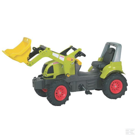Claas Arion 640 with front loader and air wheels