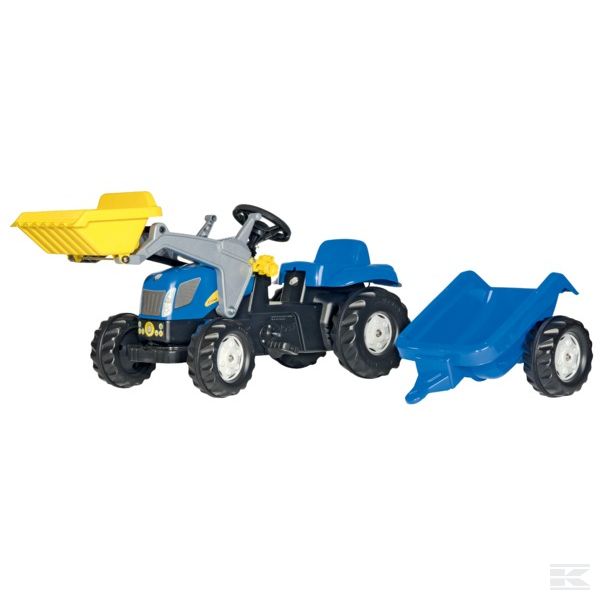 RollyKid New Holland T 7550 + front loader and trailer