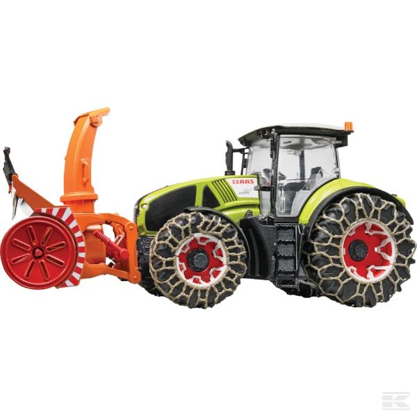 Claas Axion 950 with snow chains and snow blower Scale Model 1/16