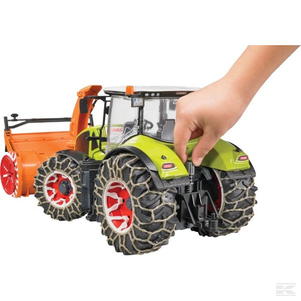 Claas Axion 950 with snow chains and snow blower Scale Model 1/16