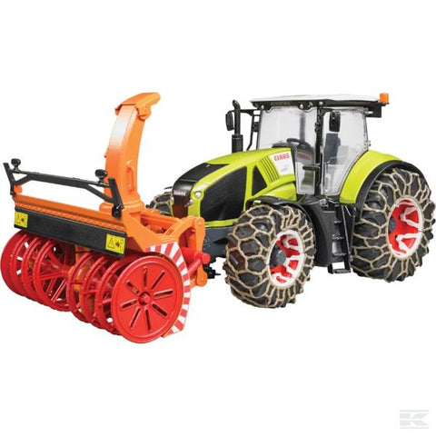 Claas Axion 950 with snow chains and snow blower Scale Model 1/16